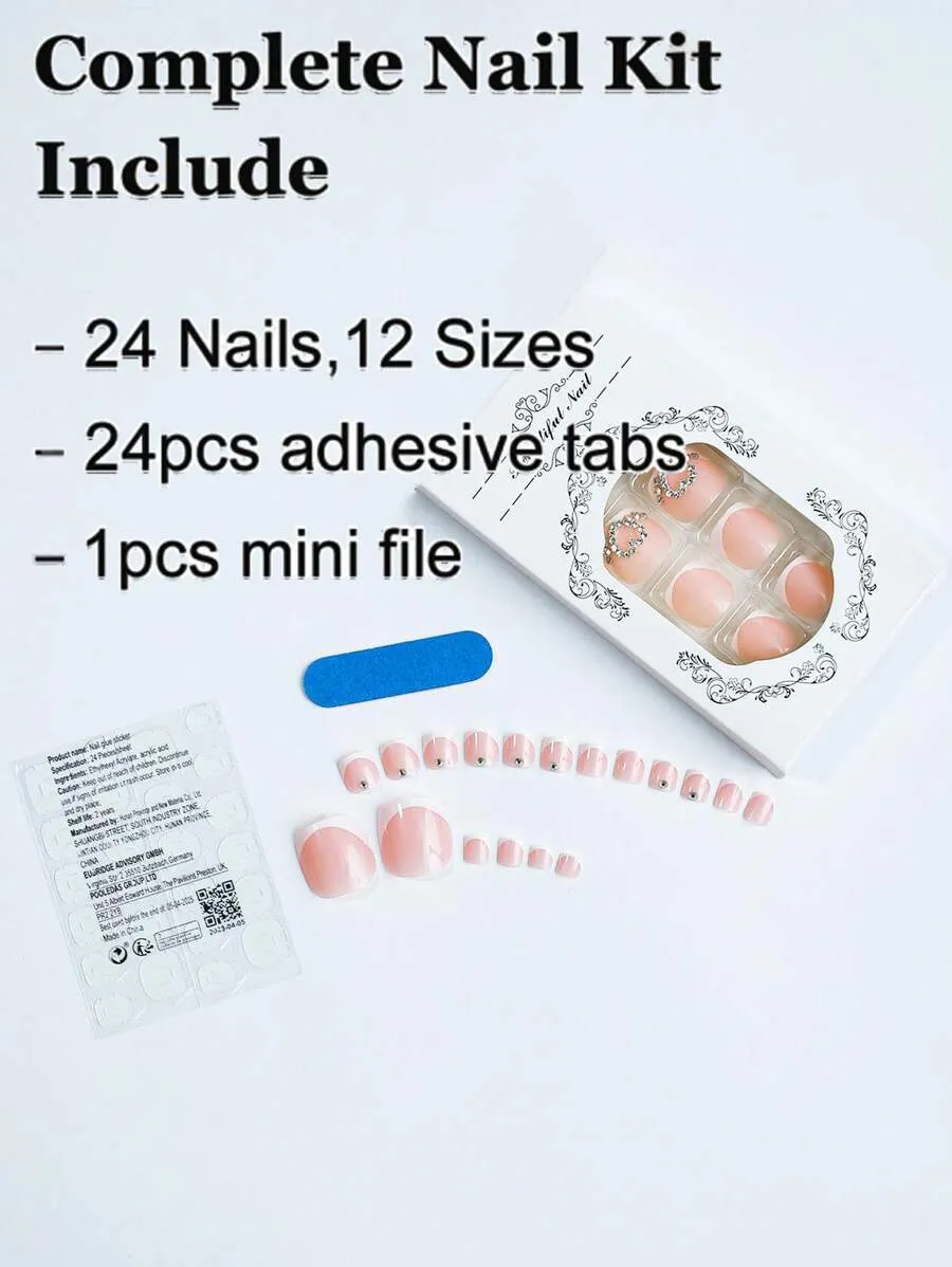 10980 1b-067 Uñas De Acrílico 24 Pzas