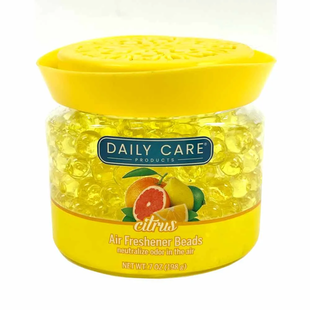 2 PC Air Freshener Beads Citrus Scent Odor Eliminator Bathroom Long Lasting Home