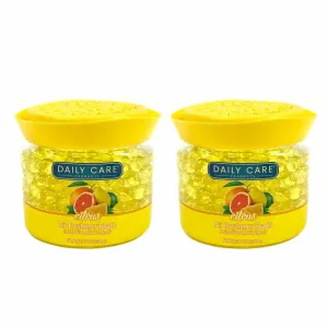 2 PC Air Freshener Beads Citrus Scent Odor Eliminator Bathroom Long Lasting Home
