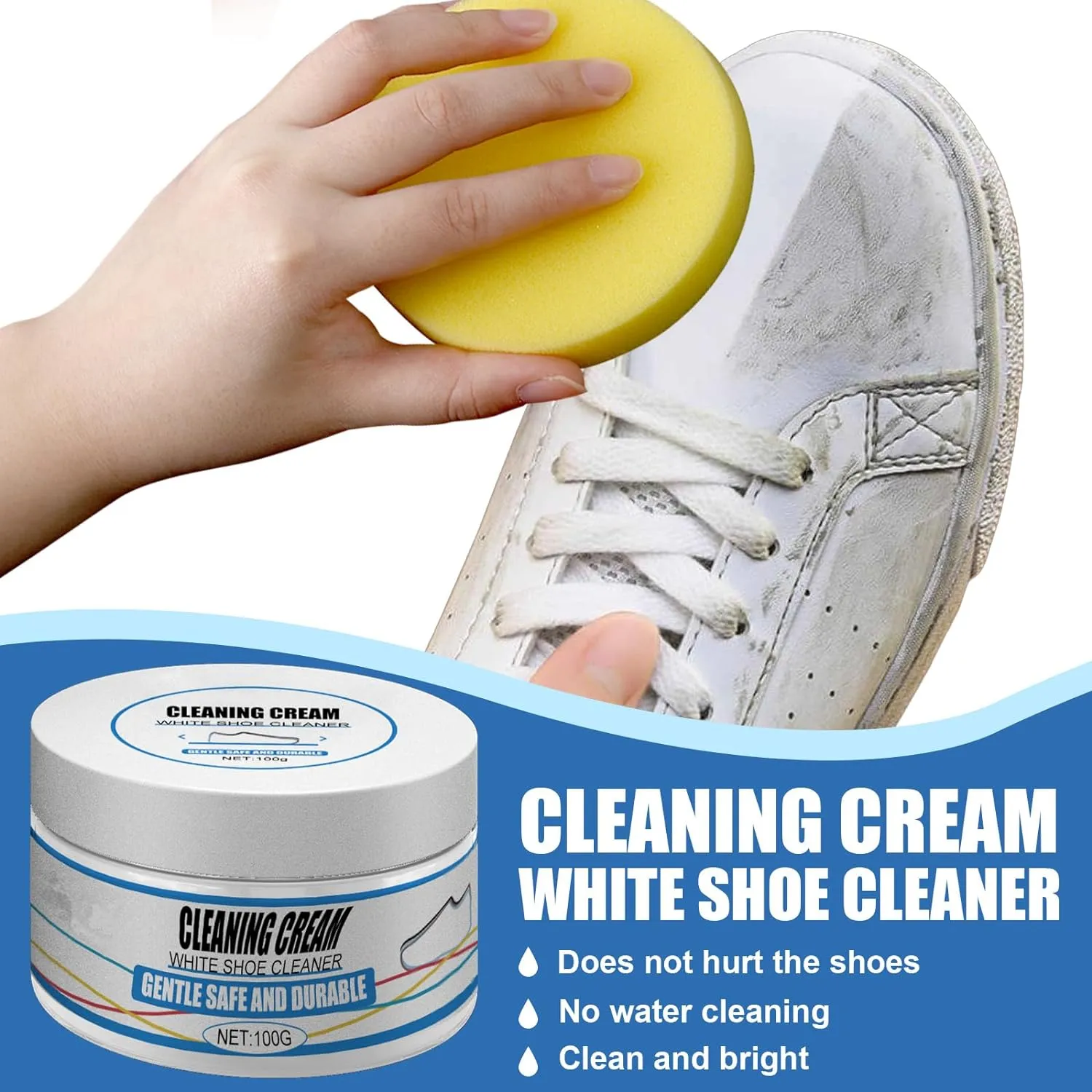 2Pack Multipurpose Shoe Polish Cleaning Cream