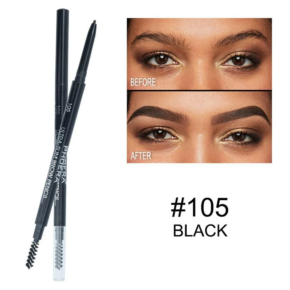 5 Color Double Ended Eyebrow Pencil. Waterproof Long Lasting No Blooming Rotatable Eyebrow Pen.