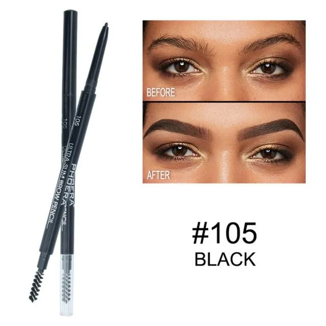 5 Color Double Ended Eyebrow Pencil. Waterproof Long Lasting No Blooming Rotatable Eyebrow Pen.
