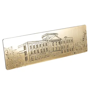Brushed Gold Bookmark of Pemberley
