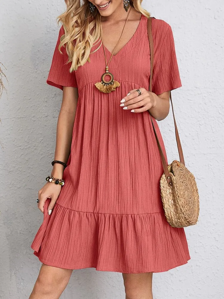 CELESTE - Elegant Dress with Tummy Coverage