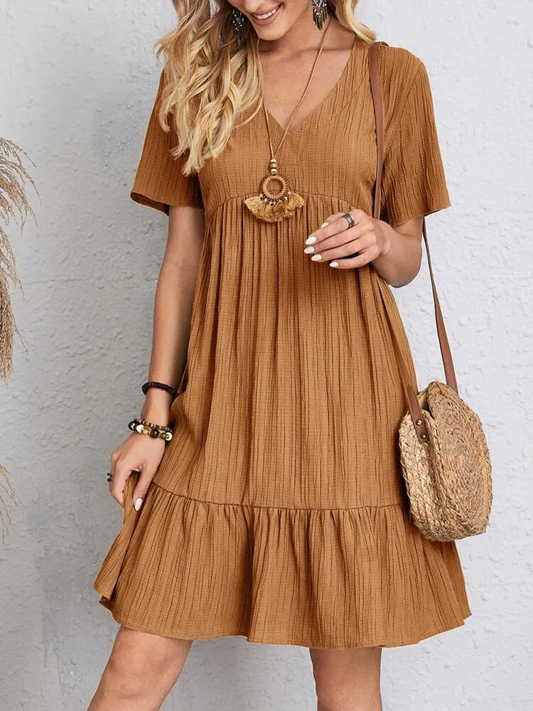 CELESTE - Elegant Dress with Tummy Coverage