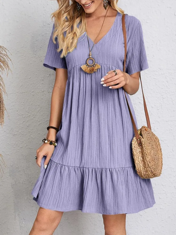 CELESTE - Elegant Dress with Tummy Coverage