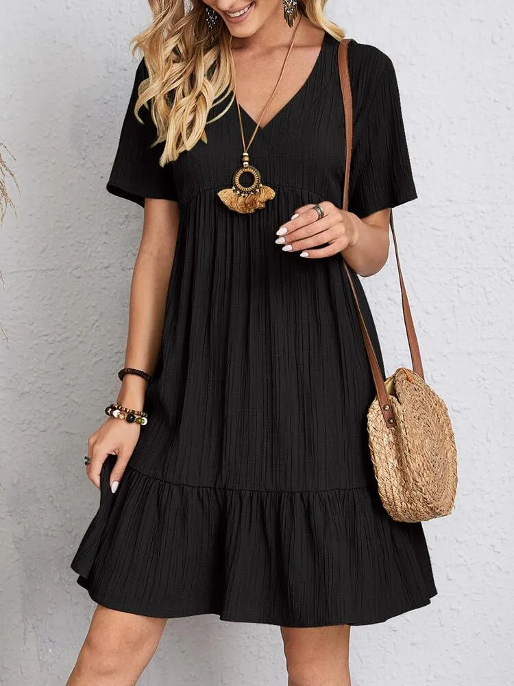 CELESTE - Elegant Dress with Tummy Coverage