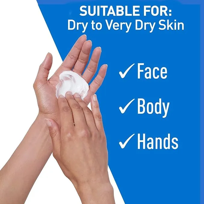 CeraVe Moisturizing Cream (453g) - For Normal to Dry Skin, Daily Face And Body Moisturizer For Dry Skin.