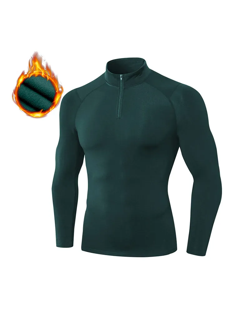 High Stretch Tight Sports Collar Long Sleeves for Men