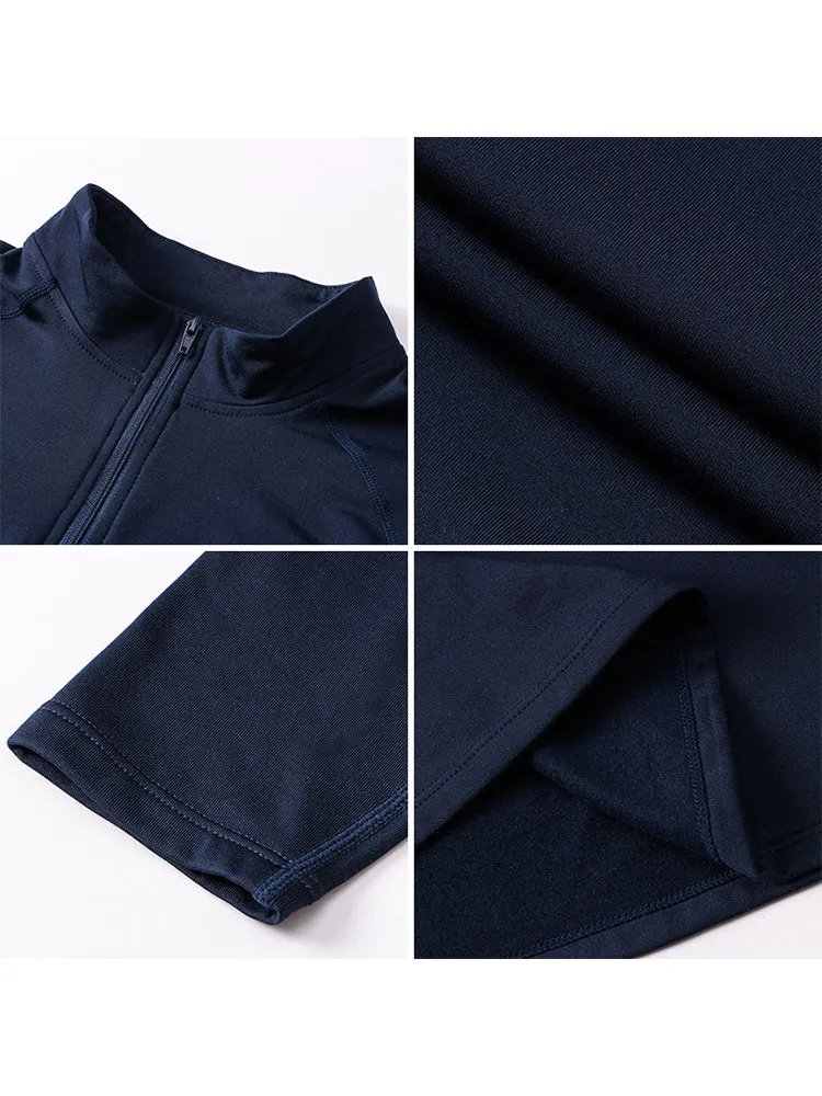 High Stretch Tight Sports Collar Long Sleeves for Men