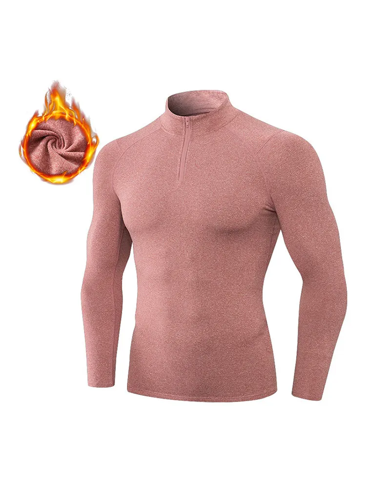 High Stretch Tight Sports Collar Long Sleeves for Men