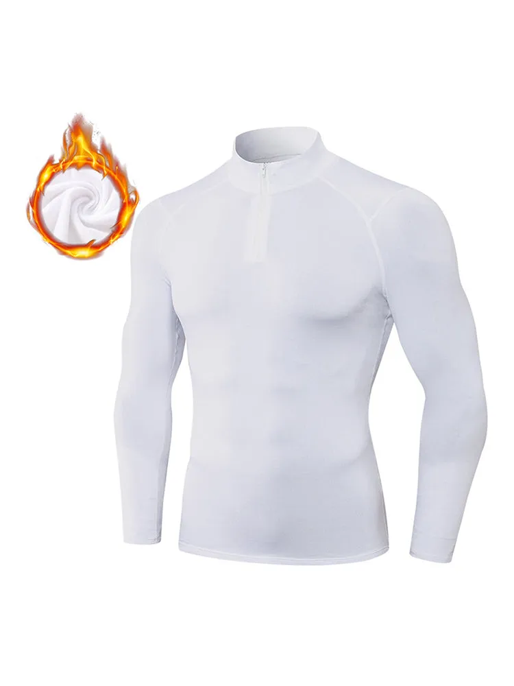 High Stretch Tight Sports Collar Long Sleeves for Men