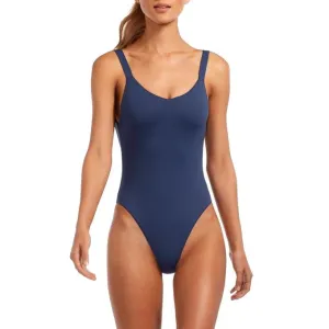 Leah Bodysuit Full Back Coverage (Deep Blue EcoLux)