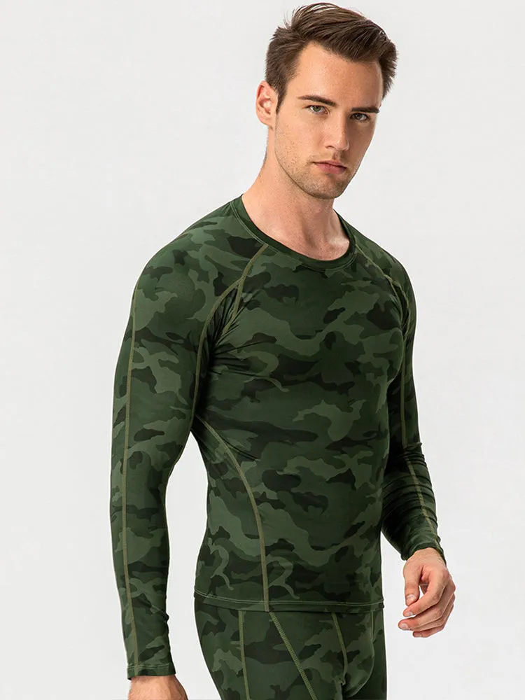 Men's Fitness Training Breathable Sports Long Sleeve Top
