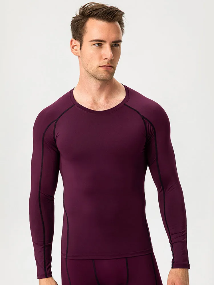 Men's Fitness Training Breathable Sports Long Sleeve Top
