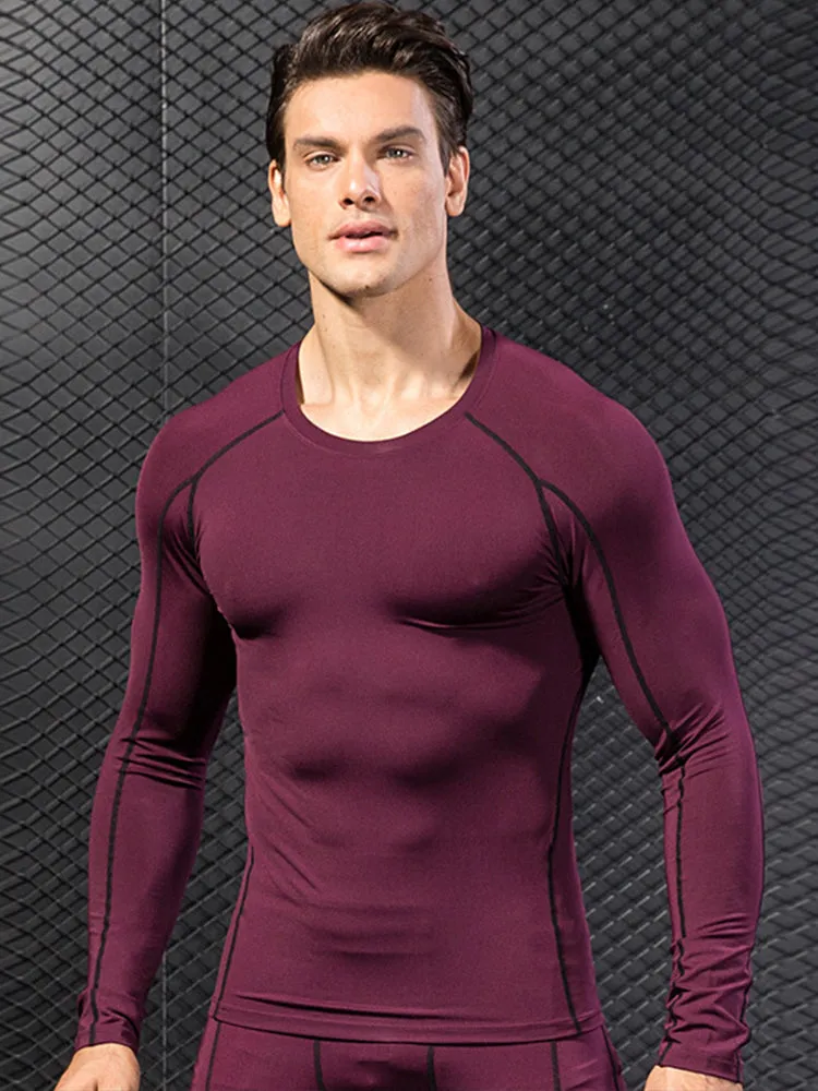 Men's Fitness Training Breathable Sports Long Sleeve Top