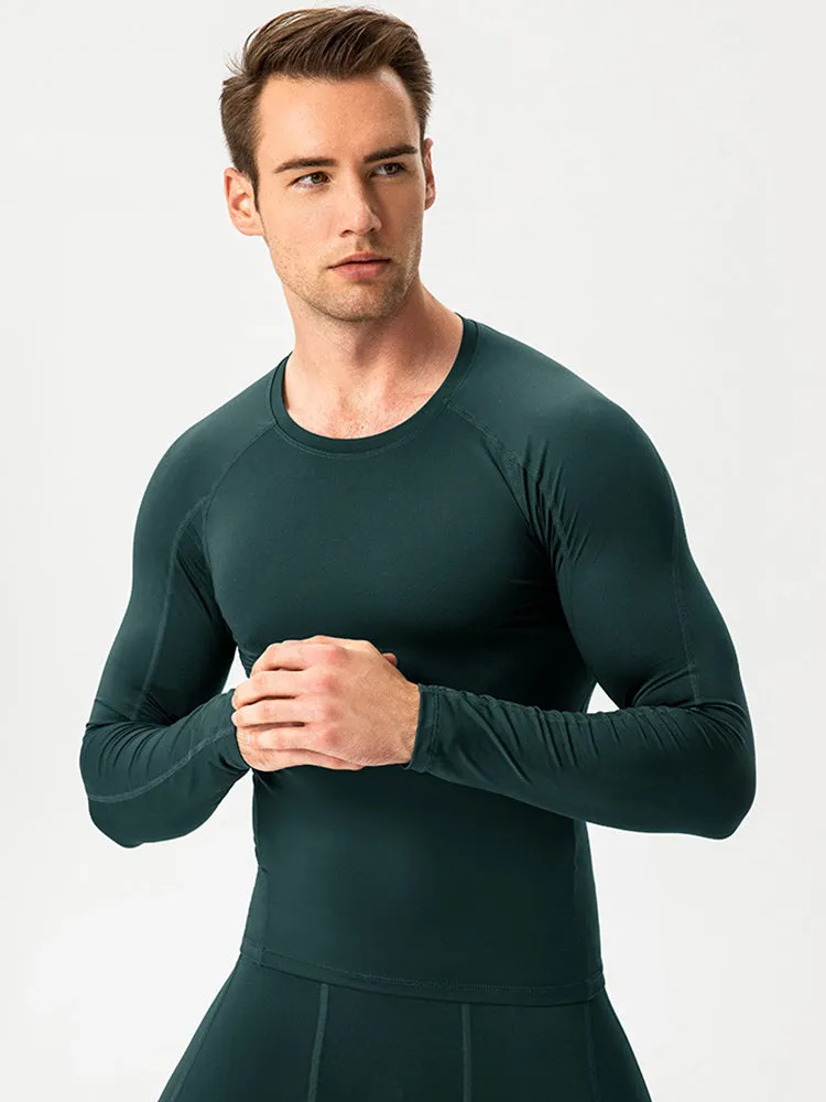 Men's Fitness Training Breathable Sports Long Sleeve Top