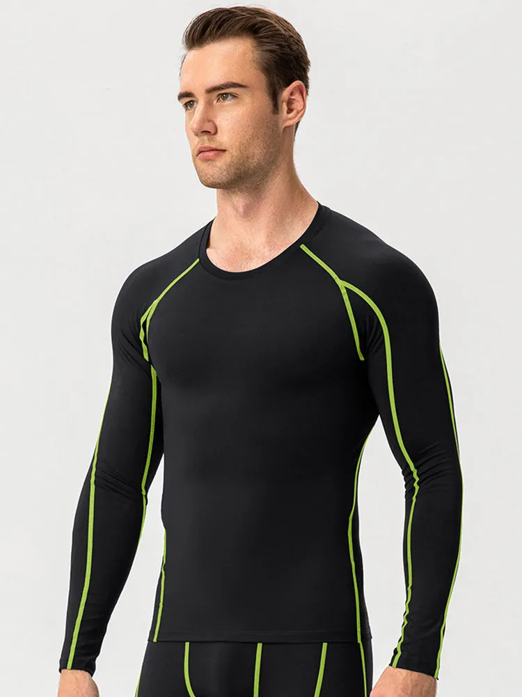 Men's Fitness Training Breathable Sports Long Sleeve Top