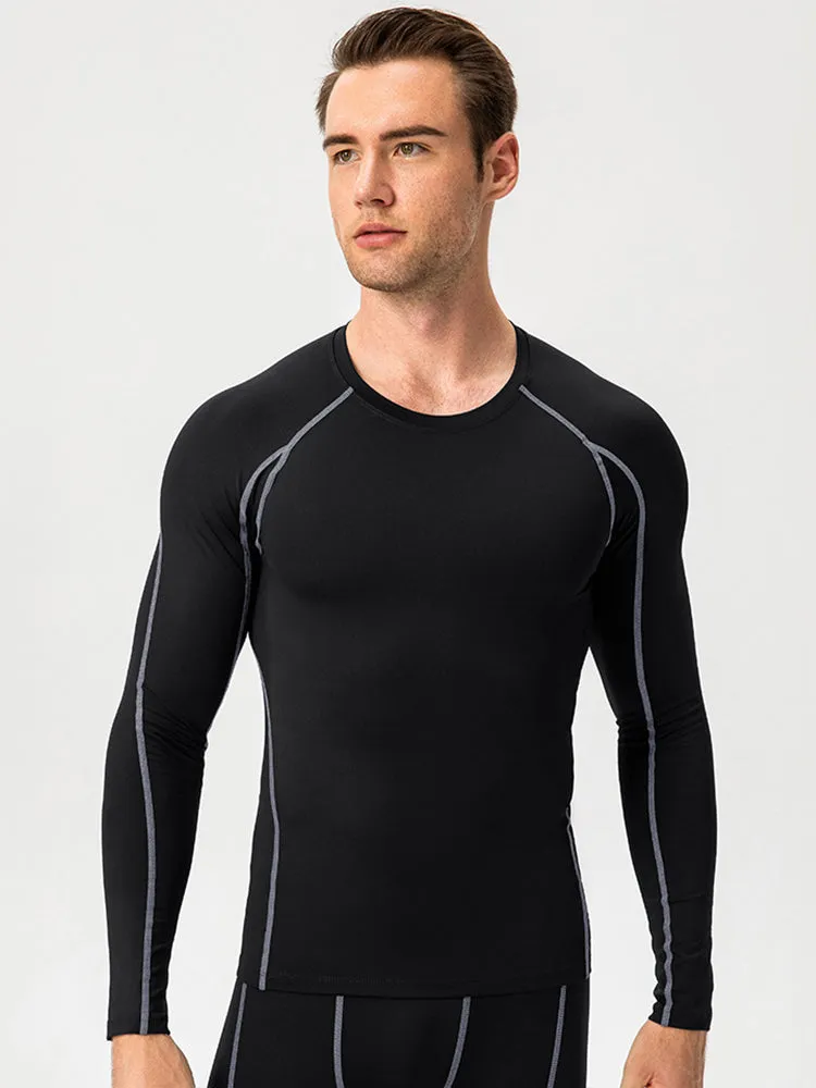 Men's Fitness Training Breathable Sports Long Sleeve Top
