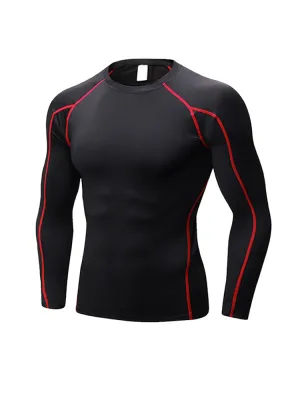 Men's Fitness Training Breathable Sports Long Sleeve Top