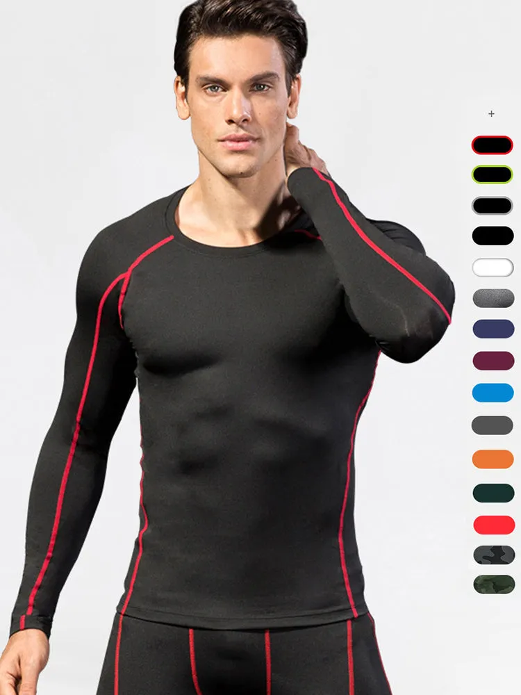 Men's Fitness Training Breathable Sports Long Sleeve Top