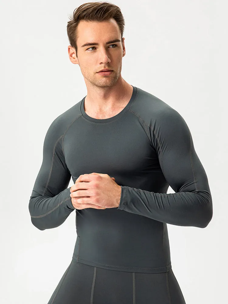 Men's Fitness Training Breathable Sports Long Sleeve Top