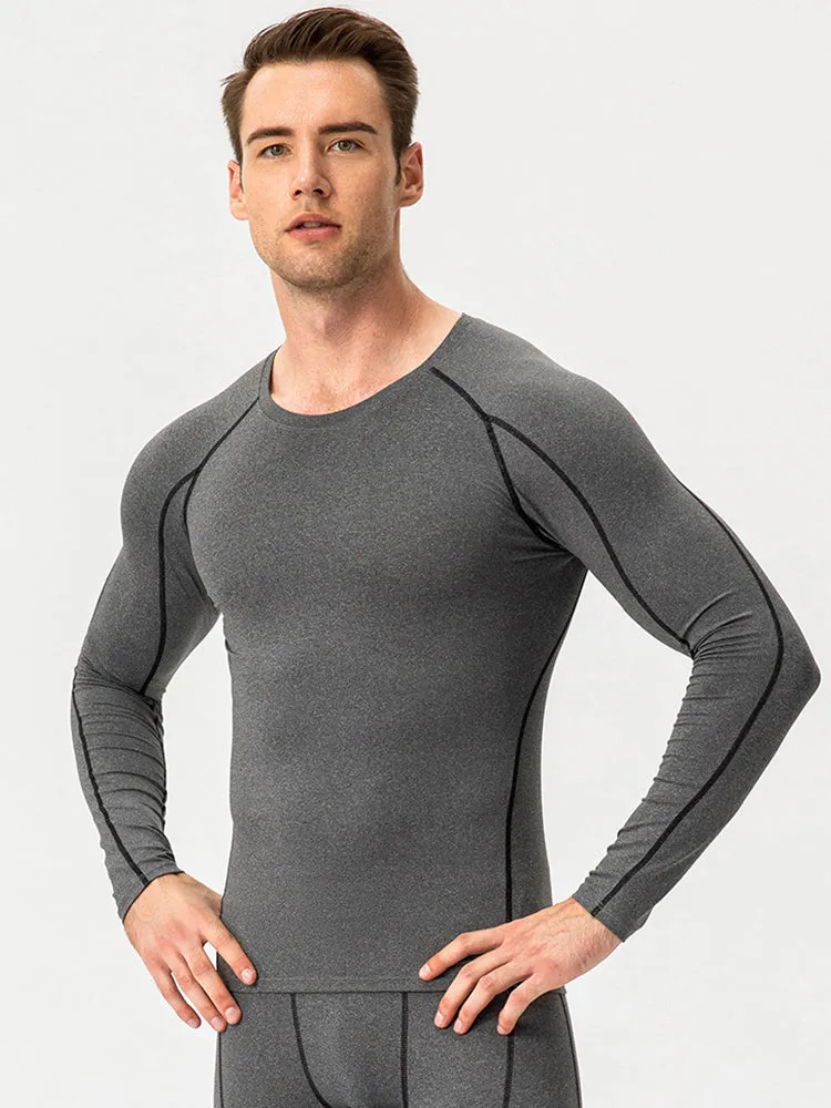 Men's Fitness Training Breathable Sports Long Sleeve Top