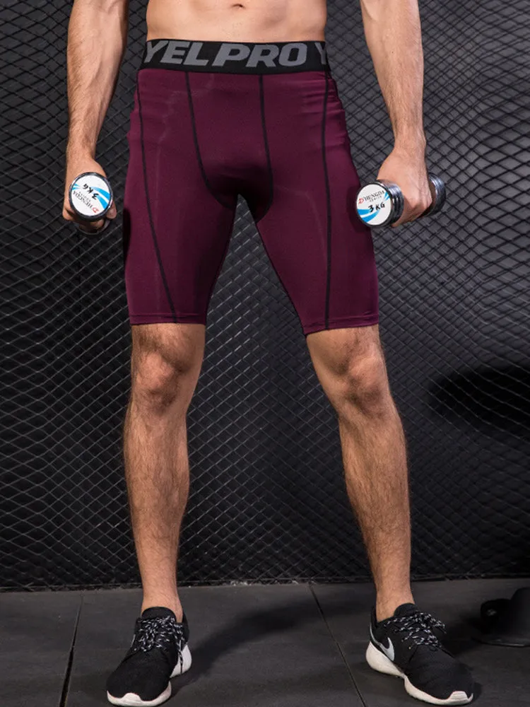 Men's Simple Tight Shorts