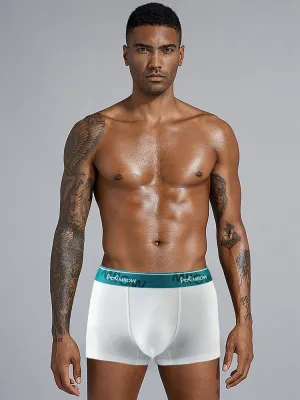 Mens U Convex Pouch Breathable Cotton Trunks