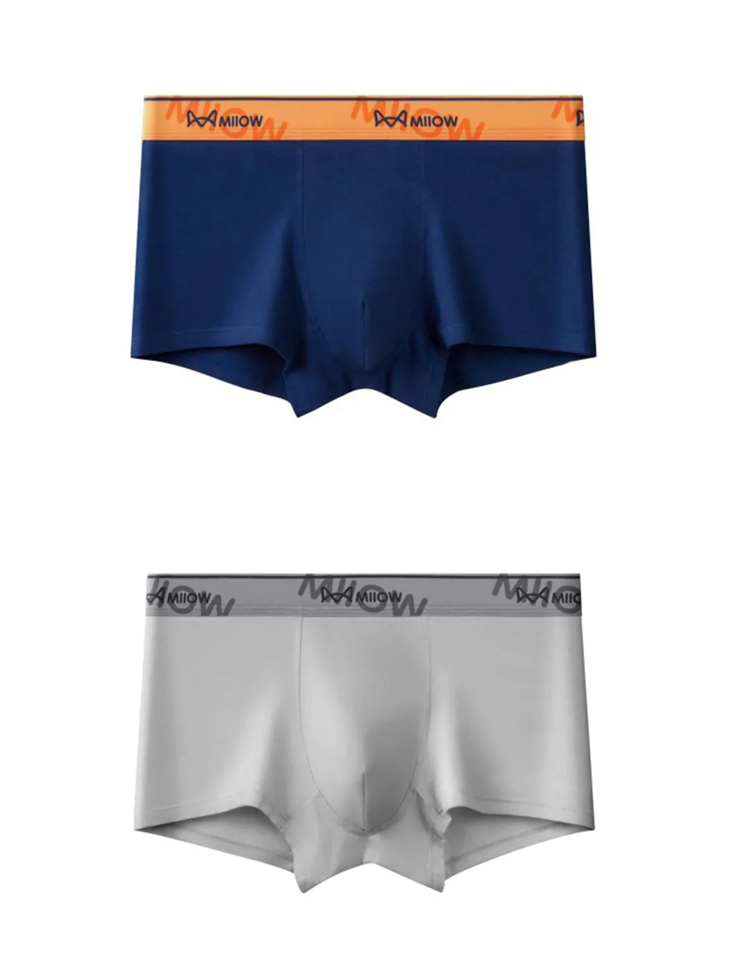 Mens U Convex Pouch Breathable Cotton Trunks