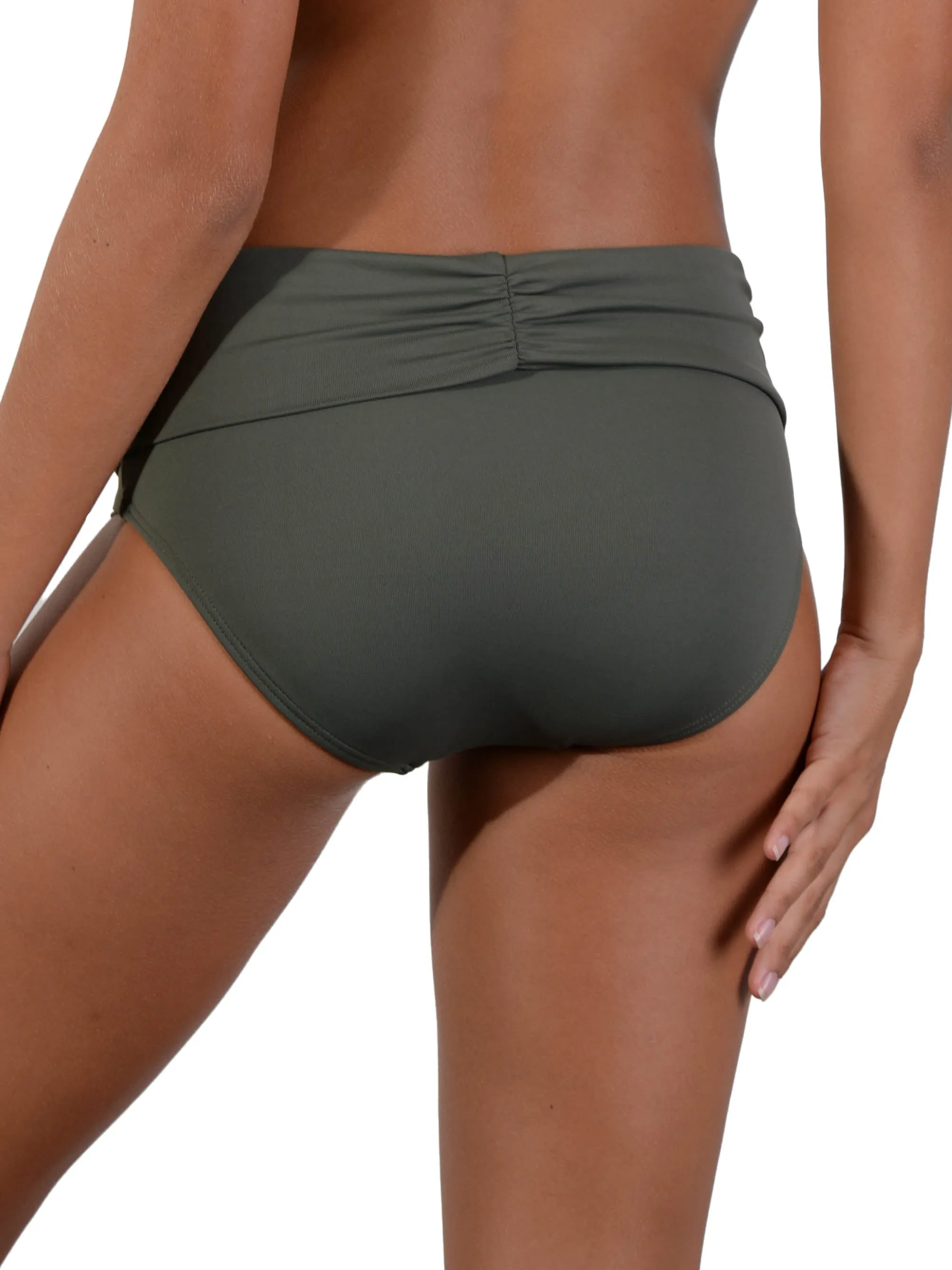 Seduce Ruched Full Banded Bikini Pant | 2 Colours