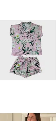 Short Sleeve Pajama Set | Heavenly Rose