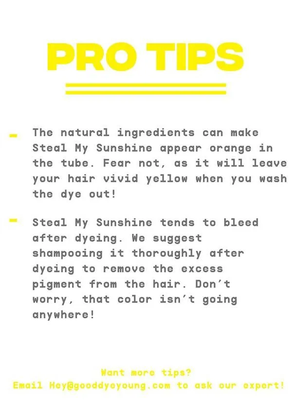 Steal My Sunshine | HAIR COLOUR