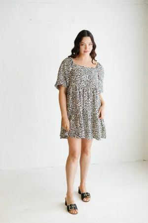 Weekender Babydoll Mini Dress Gentle Spots